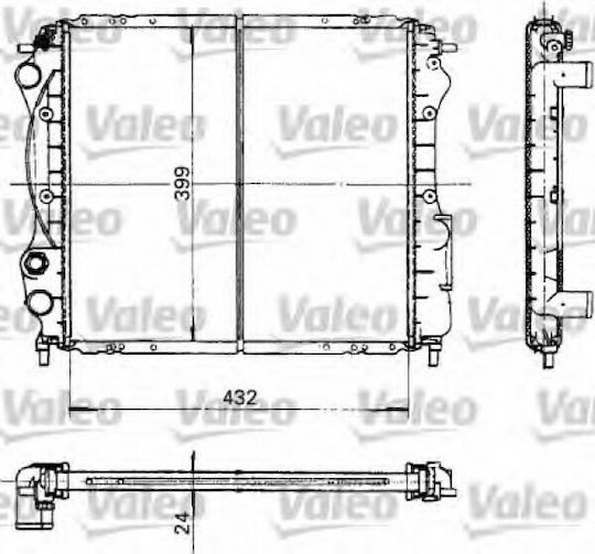 Valeo Car Water Radiator for Renault Clio