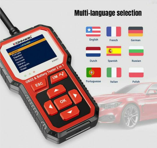 Konnwei Car Diagnostics Digital Tool OBD 2