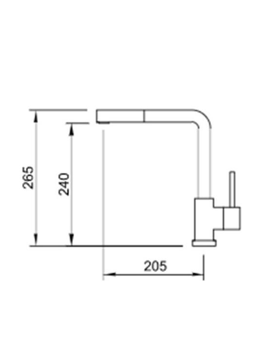 Macart Idea 100 Kitchen Faucet Counter Granit Onyx
