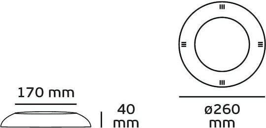 VK Lighting Χωνευτό Φωτιστικό Πισίνας με Μπλε Φως 62159-094106