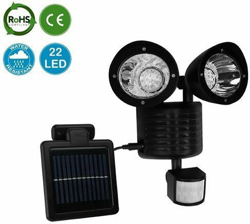 Factory Ηλιακός Προβολέας LED με Αισθητήρα Κίνησης