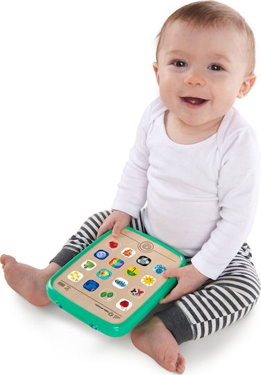 Hape Baby Laptop-Tablet Curiosity Tablet made of Wood with Sounds for 6++ Months