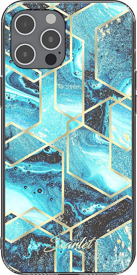 Ghostek Stylish Scarlet Back Cover Σιλικόνης Blue Waves (iPhone 12 Pro Max)