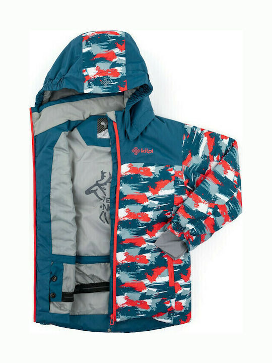 Ateni Kinder Sport Jacke Kurz mit Kapuze Türkis