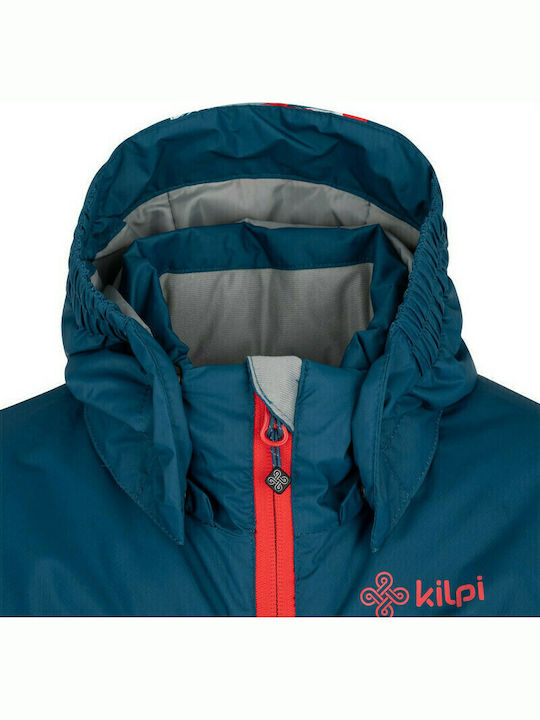 Ateni Kinder Sport Jacke Kurz mit Kapuze Türkis