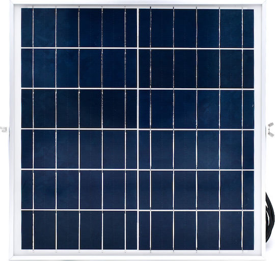 Factory Водоустойчив Слънчев LED Прожектор 60W Студено Бяло 6500K с Фотоклетка IP67