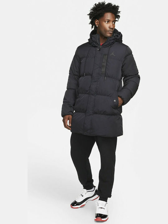 Essentials Winter Jacke Parka Wasserdicht Schwarz