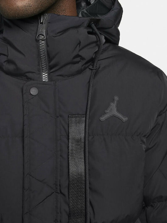 Essentials Winter Jacke Parka Wasserdicht Schwarz