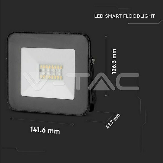 V-TAC Στεγανός Προβολέας LED 20W Θερμό Λευκό 3000K IP65