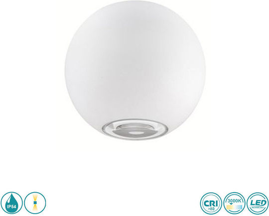 SoleLuce Επιτοίχια Εξωτερική Πλαφονιέρα LED IP54