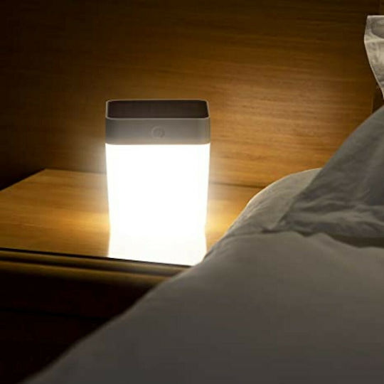 Lutec Cube Solar Light Floor 1W 100lm Warm White 3000K with Photocell IP44 12cmx12cmx13.3cmcm