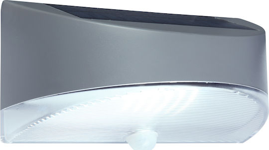 Lutec Bread Wall Mounted Solar Light 1.2W 100lm Natural White 4000K with Motion Sensor and Photocell IP44 11.4cmx12.4cmx22cmcm