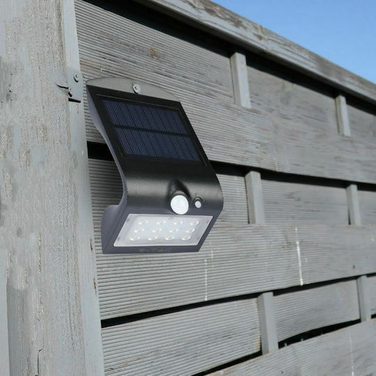 V-TAC Wandmontiert Solarleuchte 1.5W 220lm Natürliches Weiß 4000K mit Bewegungssensor und Fotokontakt IP65