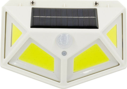 GloboStar Wall Mounted Solar Light 10W 1000lm Cold White 6000K with Motion Sensor and Photocell IP65