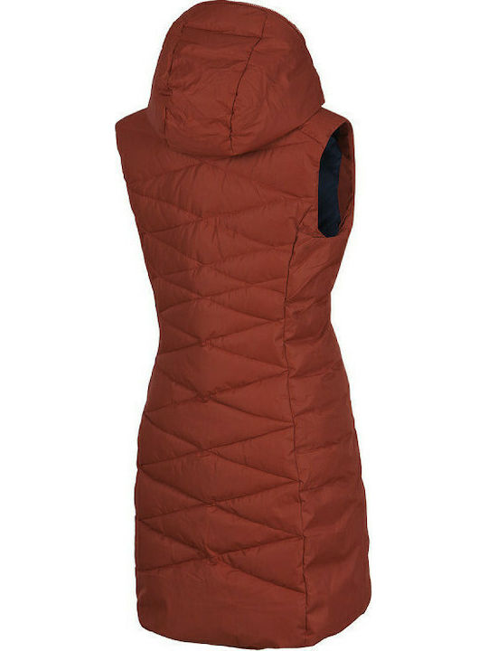 Street Raelyn Women's Long Puffer Jacket for Winter Rust