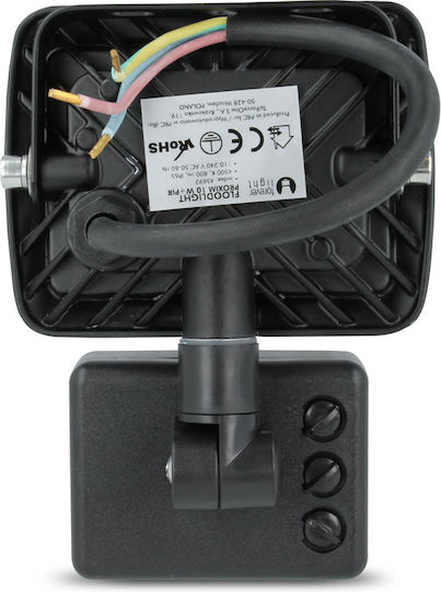 Forever Light Στεγανός Προβολέας LED 10W Ψυχρό Λευκό 6000K με Αισθητήρα Κίνησης IP65