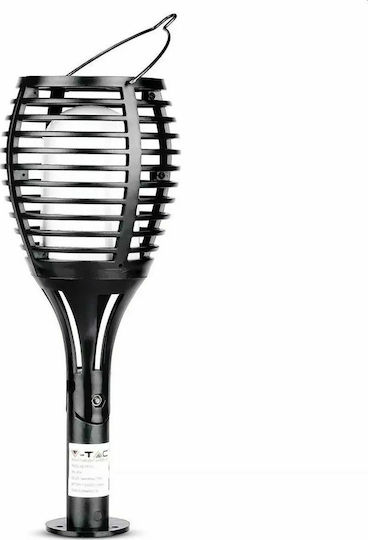 V-TAC Spiked Solar Light Torch 1W 5lm Warm White 3000K with Photocell IP44 10cmx10cmx65cmcm
