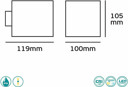 SoleLuce Стенно Външно Спот Осветление LED IP54