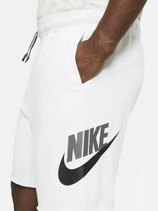 Sportswear Alumni Αθλητική Ανδρική Βερμούδα Λευκή AR2375-103