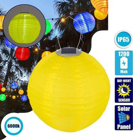 GloboStar Hanging Solar Light Traffic light 1W 100lm Cold White 6000K with Photocell IP65