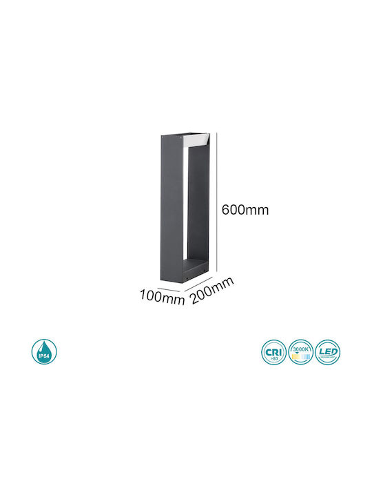 SoleLuce Outdoor Floor Lamp Small Post IP54 Black
