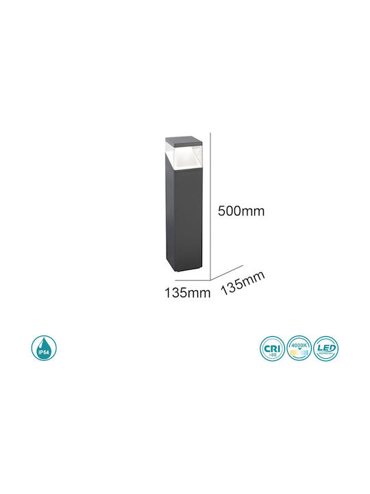 SoleLuce Outdoor Floor Lamp Small Post IP54 Black