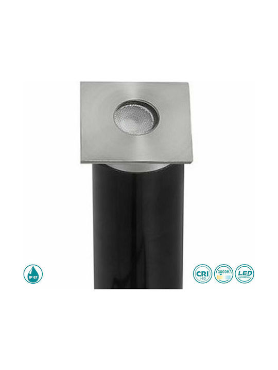 SoleLuce Spot Außenstehlampe IP67 Silber