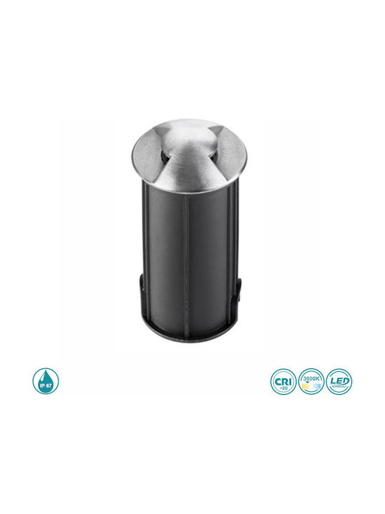 SoleLuce Außenstehlampe Spot IP67 Silber