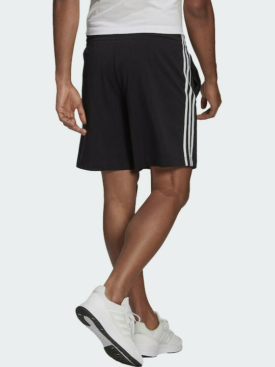 Adidas 3-Stripes Αθλητική Ανδρική Βερμούδα Μαύρη