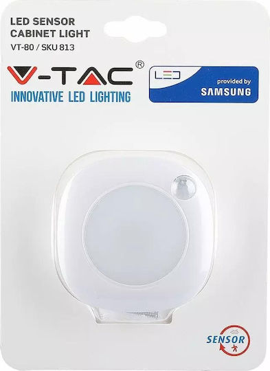 V-TAC LED Light for Cabinets with Battery Powered and Motion Sensor VT-80 1pcs