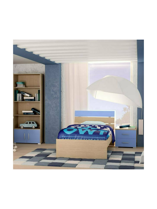 Note Kids Bed Semi Double Blue for Mattress 110x190cm