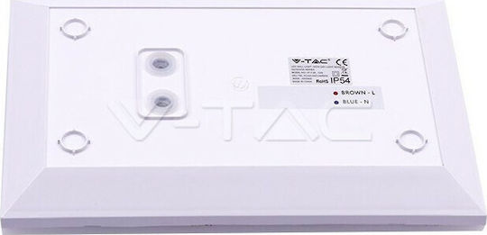 V-TAC Reîncărcabil LED Solar Lumină de siguranță cu Fotocelulă și Autocolant de montare VT-7-06 1buc