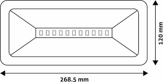 Avide LED Аварийно осветление за изход с Захранване с батерия AEXITL-IP65 12бр