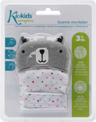 Kiokids Bear Teething Glove made of Silicone for 3 m+ 2952
