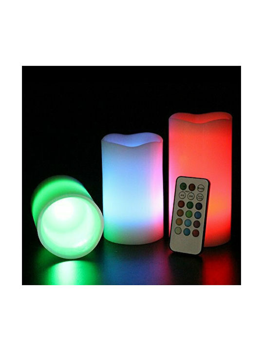 Dekorative Lampe Wachs-Politur Mehrfarbig 3Stück