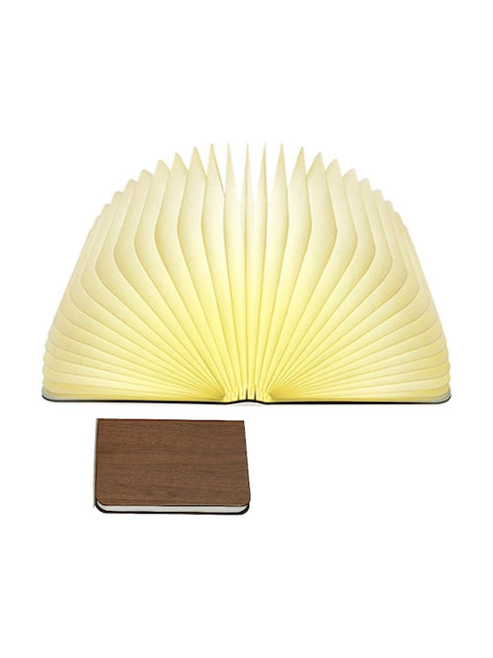 Gingko Διακοσμητικό Φωτιστικό Wood Grain LED Ρυθμιζόμενο Λευκό Βιβλίο