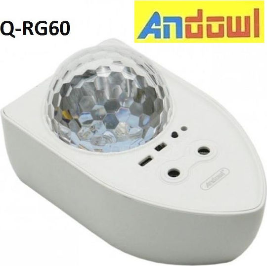 Andowl Projector Διακοσμητικό Φωτιστικό Star Projector LED RGB Party Light 10x17εκ.