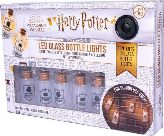 Blue Sky Studios Guirlandă de lumină pentru copii Lumini LED Sticlă Harry Potter Glass Bottle Lights Transparent