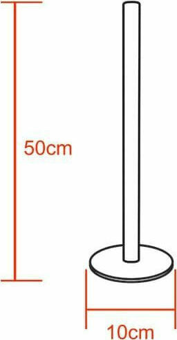 GloboStar LED Φωτιστικό Δαπέδου Υ50xΜ3εκ. με RGB Φως 100lm Μαύρο