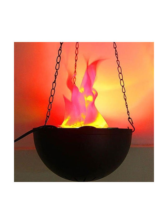 Dekorative Lampe Flammenlicht Schwarz
