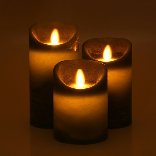 GloboStar Dekorative Lampe Wachs-Politur Grün 3Stück