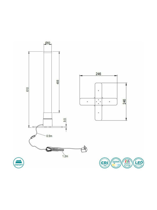 Trio Lighting Motion Decorative Lamp Bar Light Silver
