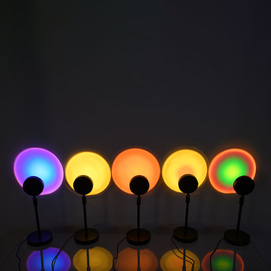 GloboStar Projector Διακοσμητικό Φωτιστικό Sun 180° LED Sunset 23x59εκ.