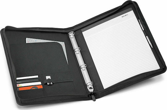 Contax Clipboard Bifold Conference for Paper A4 Black Cassius 1pcs