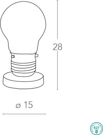 Fan Europe City Decorative Lamp with Socket for Bulb E14 Fan Europe City Decorative Lamp with Socket for Bulb E14