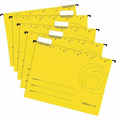 Herlitz Folder Hanging for Paper A4 Yellow