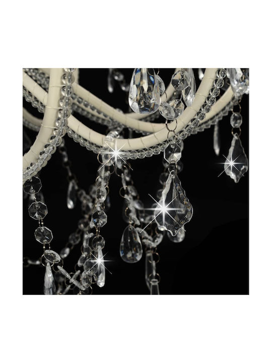 vidaXL Candelabru cu Lumânări Alb 281608