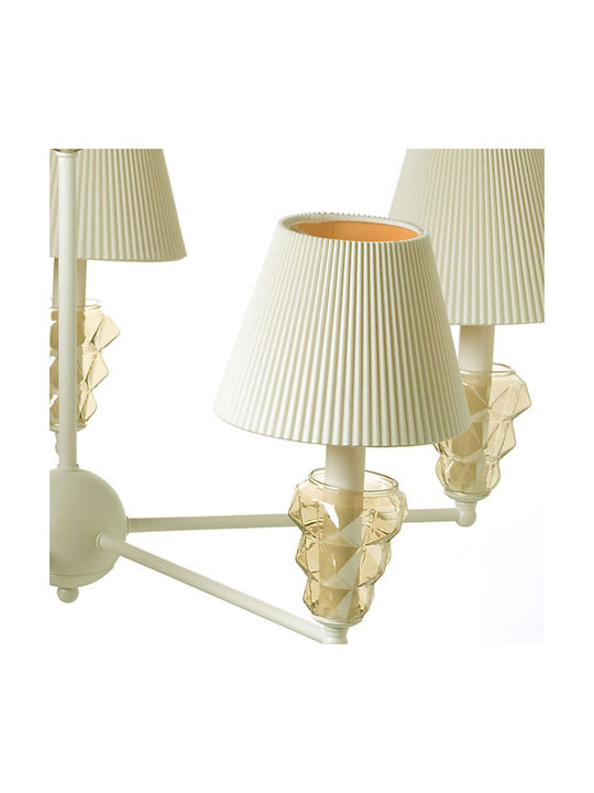 Aca Aliera Chandelier Lampshade 5xE14 White 74cm EG168455PWA
