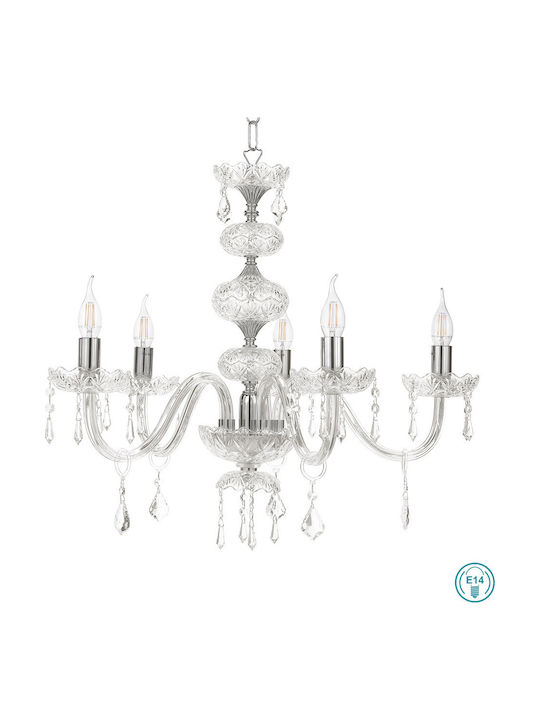 Ondaluce Dallas Πολυέλαιος Ø75cm με Κεράκια Διάφανος Ondaluce Dallas Πολυέλαιος Ø75cm με Κεράκια Διάφανος