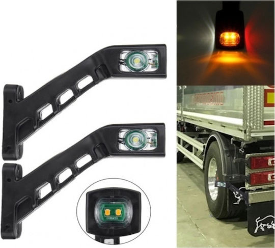 Truck Volume Lights 2pcs Set of LED Triple Volume Lights 12 / 24V - Multicolour 2XMAR130